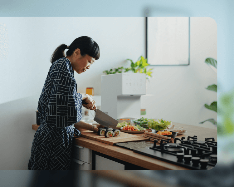 キッチンに置いている写真