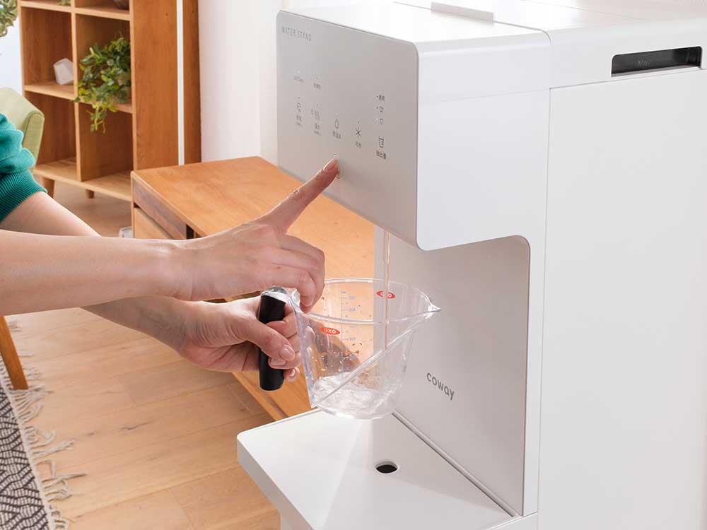 ひじきの戻し水もウォータースタンドで時短