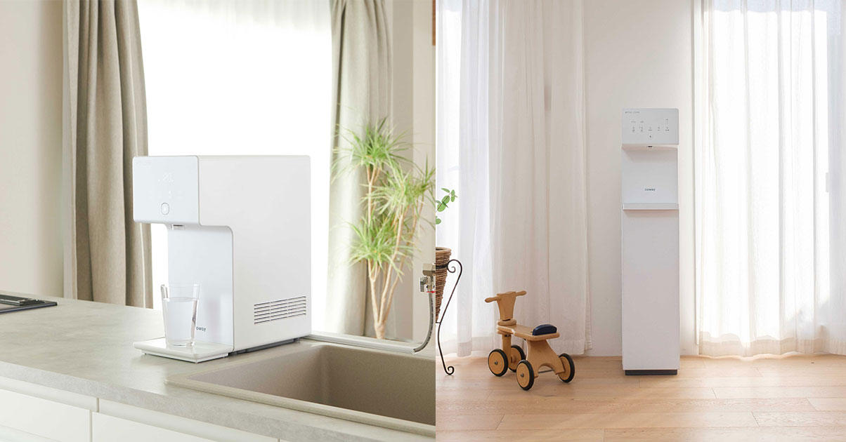 (左)水道直結型アイコン　(右)給水型ピュアライフ