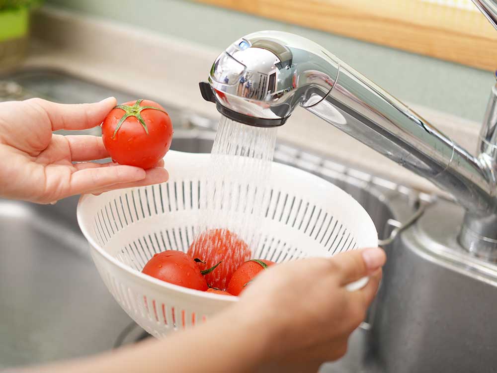 トマト きゅうり洗い方