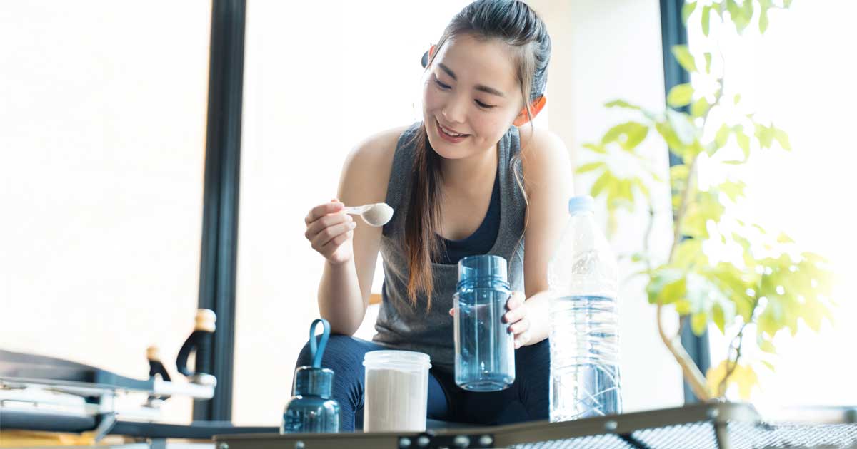 プロテインがダマにならずおいしく飲む