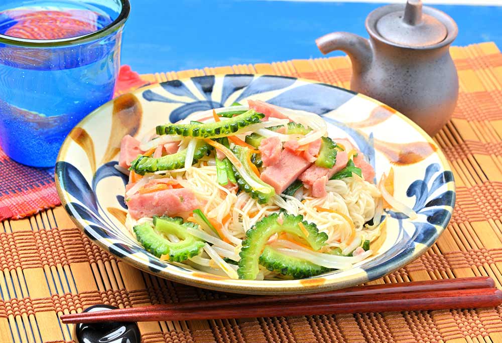 具だくさんそうめんチャンプルー