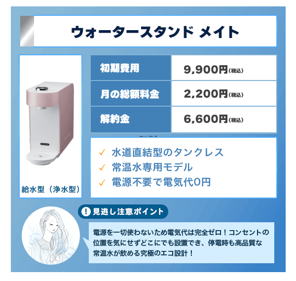 ウォータースタンド メイトの詳細